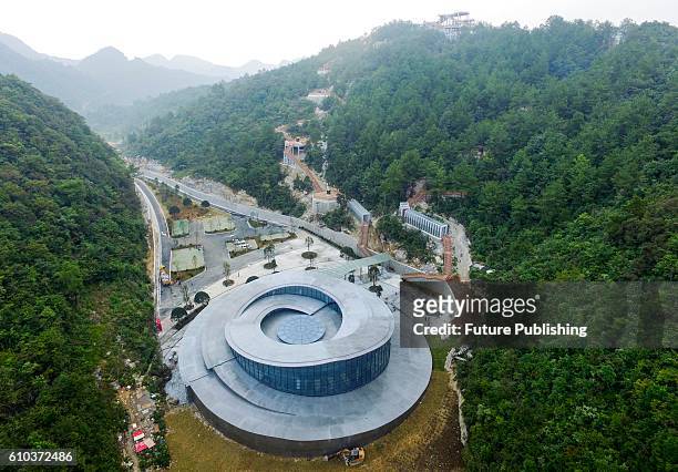Science education facility near the Five-hundred-meter Aperture Spherical radio Telescope in Pingtang county on September 25, 2016 in Guizhou, China....