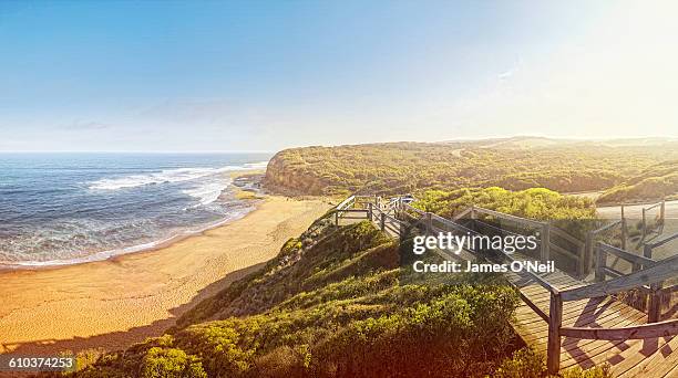 australian beach - australian beach stockfoto's en -beelden