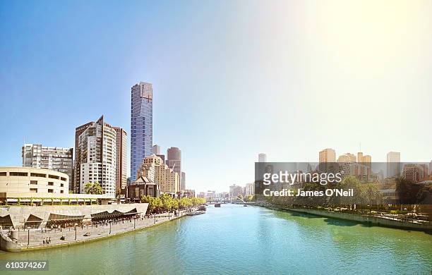 melbourne city - melbourne skyline stock pictures, royalty-free photos & images