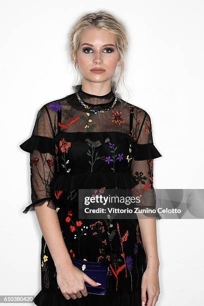 Lotti Moss poses for a portrait during amfAR Milano 2016 at La Permanente on September 24, 2016 in Milan, Italy.