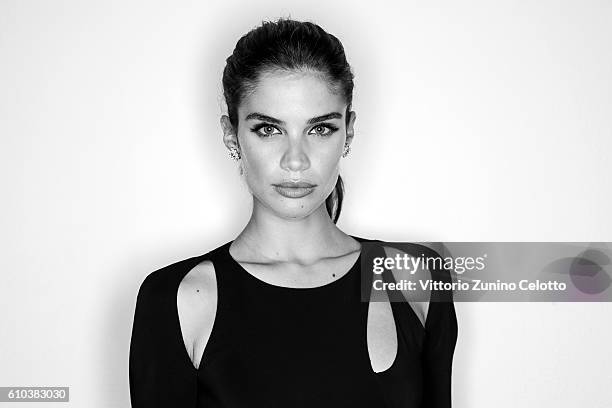 Sara Sampaio poses for a portrait during amfAR Milano 2016 at La Permanente on September 24, 2016 in Milan, Italy.