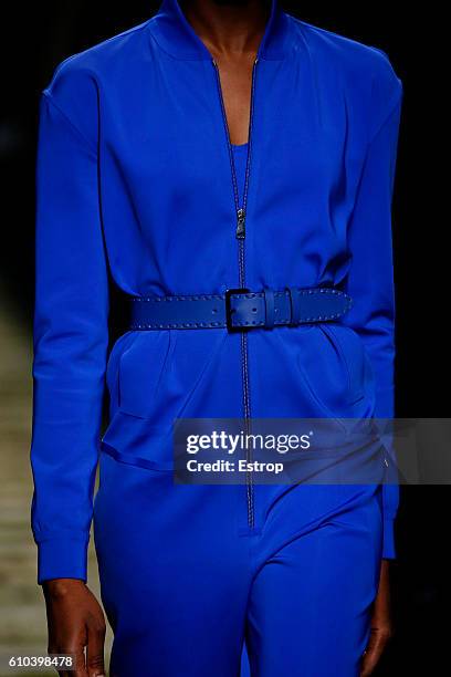 Cloth detail at the Max Mara show Milan Fashion Week Spring/Summer 2017 on September 22, 2016 in Milan, Italy.