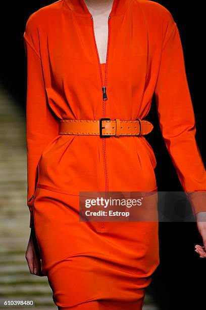 Cloth detail at the Max Mara show Milan Fashion Week Spring/Summer 2017 on September 22, 2016 in Milan, Italy.