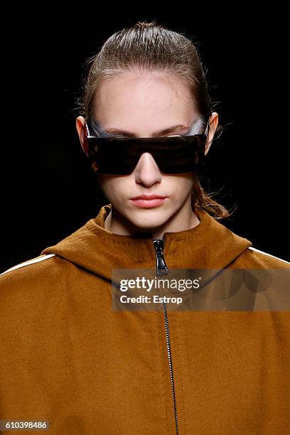 An Eyewear detail at the Max Mara show Milan Fashion Week Spring/Summer 2017 on September 22, 2016 in Milan, Italy.