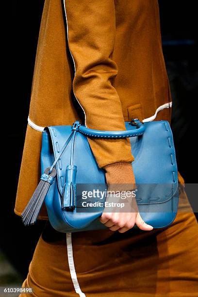 Handbag detail at the Max Mara show Milan Fashion Week Spring/Summer 2017 on September 22, 2016 in Milan, Italy.