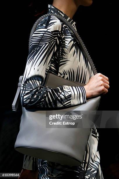 Handbag detail at the Max Mara show Milan Fashion Week Spring/Summer 2017 on September 22, 2016 in Milan, Italy.