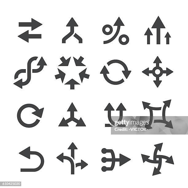pfeil-icons-set - acme-serie - endless stock-grafiken, -clipart, -cartoons und -symbole