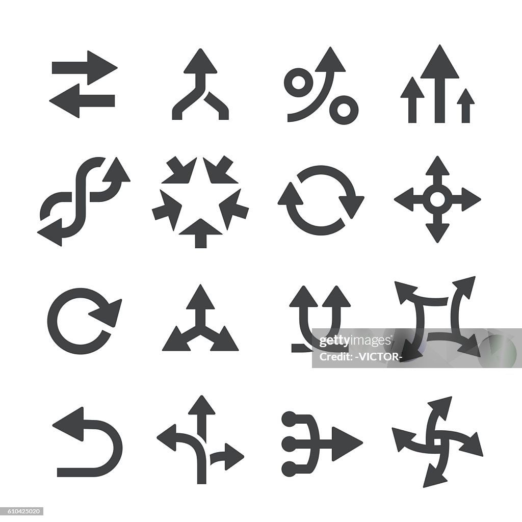 Arrow Icons Set - Acme Series