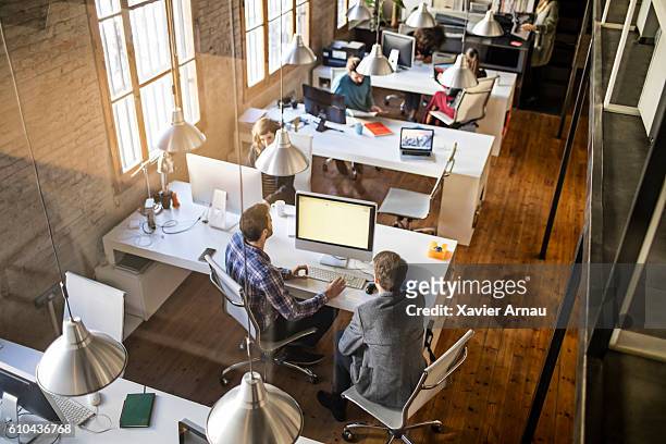 startup office - small office stock pictures, royalty-free photos & images
