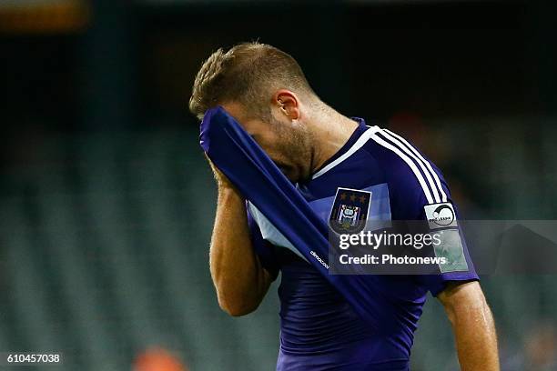 Diego Capel midfielder of RSC Anderlecht pictured during Jupiler Pro League match between RSC Anderlecht and KVC Westerlo on september 25, 2016 in...