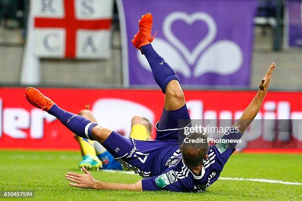 Diego Capel midfielder of RSC Anderlecht pictured during Jupiler Pro League match between RSC Anderlecht and KVC Westerlo on september 25, 2016 in...