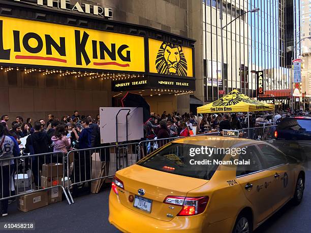 View of crowds at the 30th annual Broadway flea market and grand auction at Music Box Theatre on September 25, 2016 in New York City.