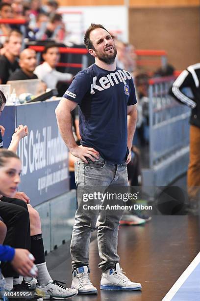 Emmanuel Mayonnade coach of Metz during the Division 1 match between Issy Paris and Metz on September 25, 2016 in Creteil, France.