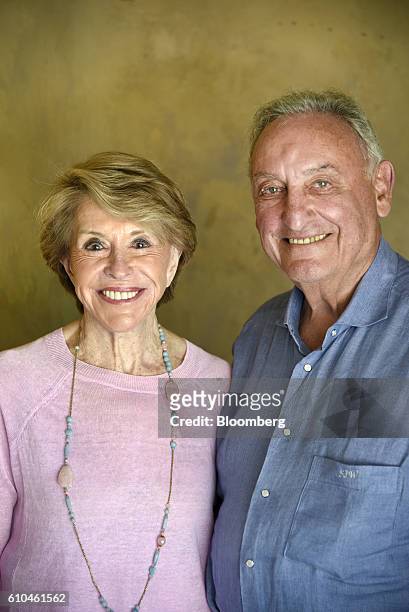 Sanford "Sandy" Weill, former chief executive officer and chairman emeritus of Citigroup Inc., right, and wife Joan Weill, chairman emerita of Alvin...