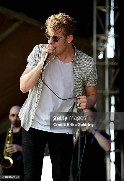 Musician Anderson East performs onstage at the Pilgrimage Music & Cultural Festival - Day 2 on September 25, 2016 in Franklin, Tennessee.
