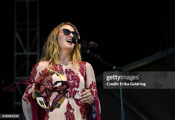 Musician Margo Price performs onstage at the Pilgrimage Music & Cultural Festival - Day 2 on September 25, 2016 in Franklin, Tennessee.
