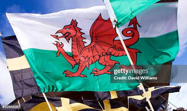 wales - wales flag stock pictures, royalty-free photos & images