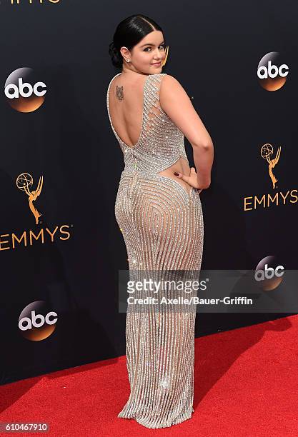 Actress Ariel Winter arrives at the 68th Annual Primetime Emmy Awards at Microsoft Theater on September 18, 2016 in Los Angeles, California.
