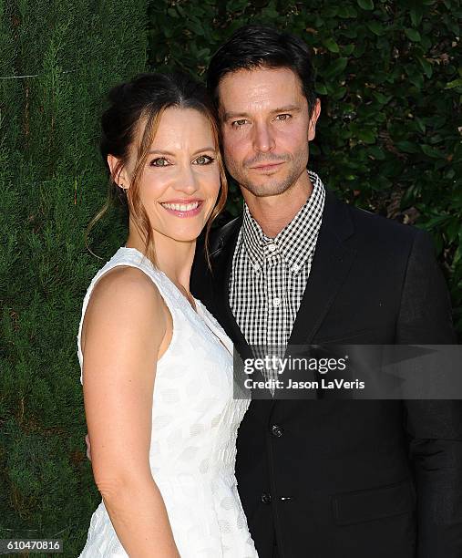 Actress KaDee Strickland and actor Jason Behr attend the Rape Foundation's annual brunch on September 25, 2016 in Beverly Hills, California.