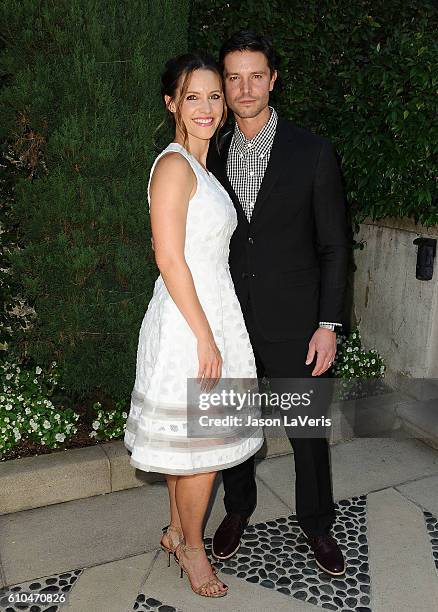 Actress KaDee Strickland and actor Jason Behr attend the Rape Foundation's annual brunch on September 25, 2016 in Beverly Hills, California.