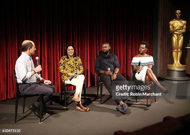 Brain Rose, Mira Nair, David Oyelowo and Lupita Nyong'o attend The Academy Of Motion Picture Arts And Sciences Hosts An Official Academy Screening Of...