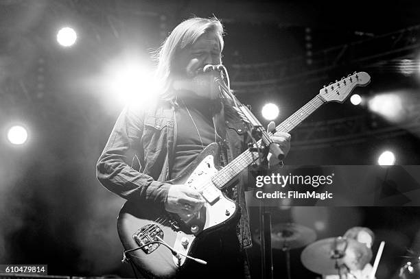 Recording artist Russell Marsden of Band of Skulls performs on Huntridge Stage during day 3 of the 2016 Life Is Beautiful festival on September 25,...