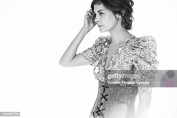 Actress Audrey Tautou is photographed for Self Assignment on July 12, 2016 in Paris, France.