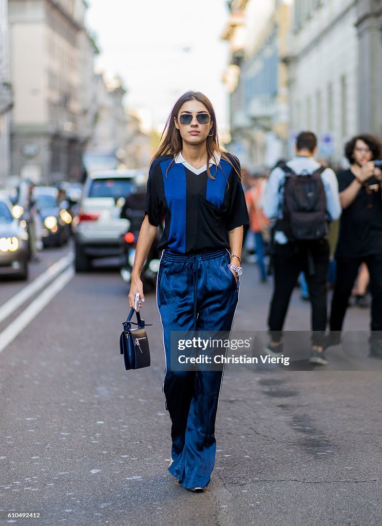 Street Style: September 25 - Milan Fashion Week Spring/Summer 2017