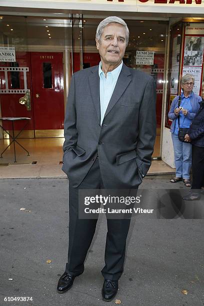 Actor Jean Sorel attends the Tribute to French Actor Jean Sorel at Mac Mahon Cinema on September 25, 2016 in Paris, France.