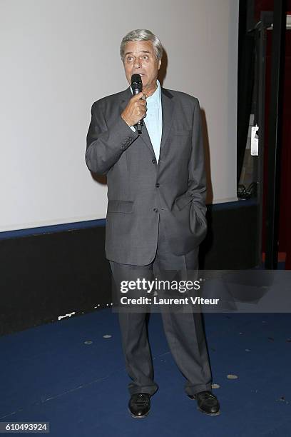 Actor Jean Sorel attends the Tribute to French Actor Jean Sorel at Mac Mahon Cinema on September 25, 2016 in Paris, France.