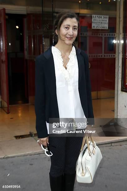 Ingrid Betancourt attends the Tribute to French Actor Jean Sorel at Mac Mahon Cinema on September 25, 2016 in Paris, France.