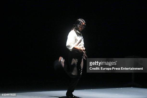 Farruquito performs 'Baile Moreno' during Flamenco Bienal on September 24, 2016 in Seville, Spain.