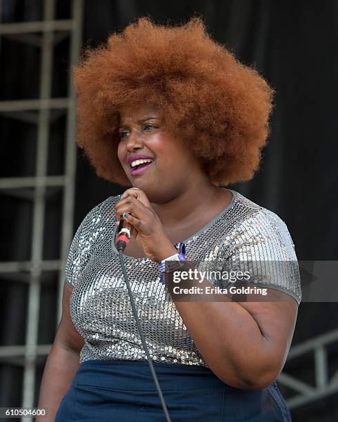 Kam Franklin of The Suffers performs on September 25, 2016 in Franklin, Tennessee.