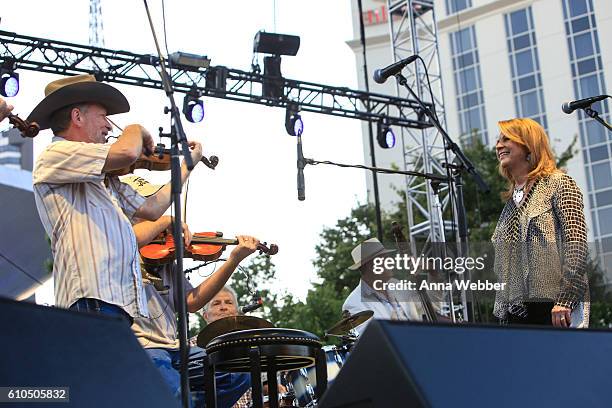 Patty Loveless performs with Vince Gill and the Time Jumpers during The Country Music Hall of Fame and Museum and the Country Music Association...