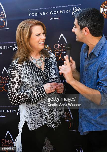 Patty Loveless attends The Country Music Hall of Fame and Museum and the Country Music Association Celebrate Forever Country LIVE, presented by...