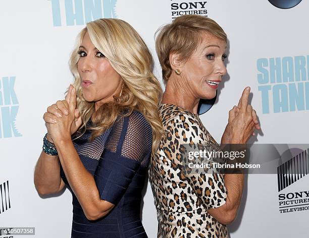 Barbara Corcoran and Lori Greiner attend the 'Shark Tank' season 8 premiere at Viceroy L'Ermitage Beverly Hills on September 23, 2016 in Beverly...