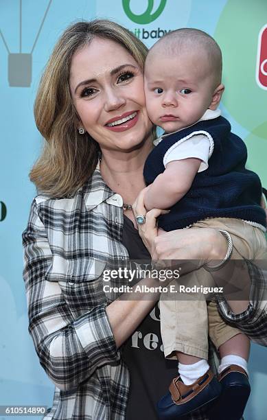 Hayden Joel Henricks and actress Ashley Jones attend the Step2 & Favored.by Present The 5th Annual Red Carpet Safety Awareness Event at Sony Pictures...