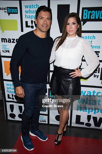 Pictured : Mark Consuelos and Jacqueline Laurita --