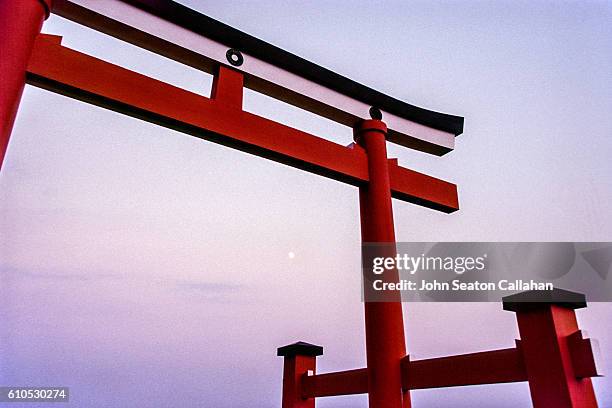 torii gate - miyazaki prefecture stock pictures, royalty-free photos & images