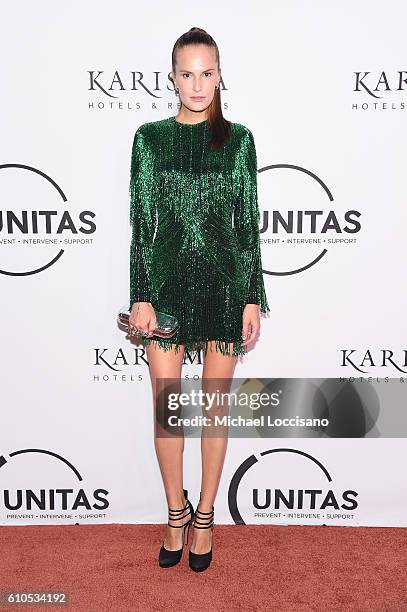 Alla Kostromichova attends the UNITAS 2nd annual gala against human trafficking at Capitale on September 13, 2016 in New York City.