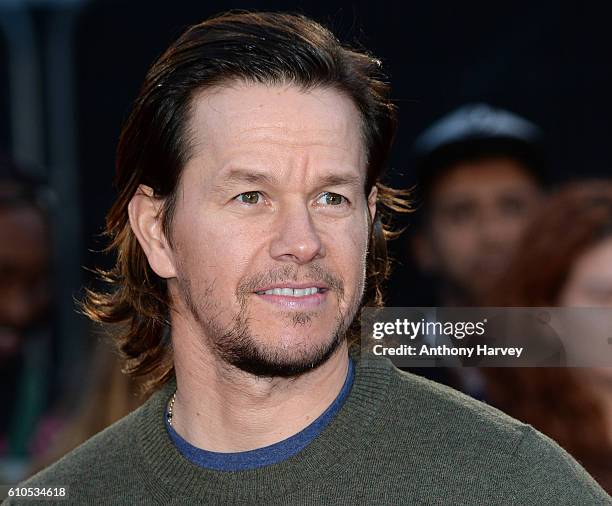 Mark Wahlberg attends the European Premiere of "Deepwater Horizon" at Cineworld Leicester Square on September 26, 2016 in London, England.