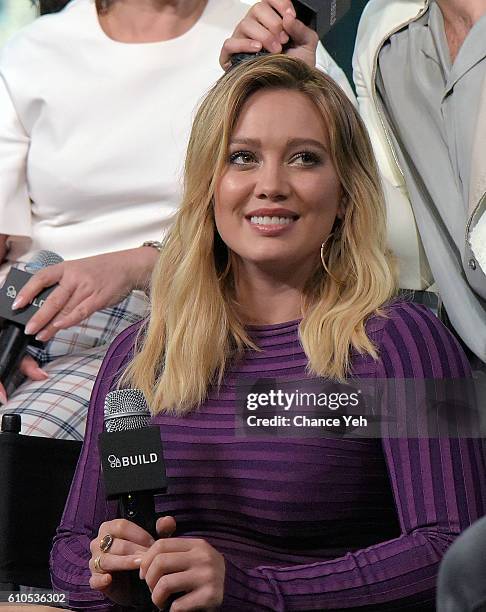 Hilary Duff attends The Build Series to discuss "Younger" at AOL HQ on September 26, 2016 in New York City.