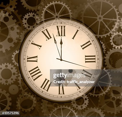 Abstract clock background Abstract clock background
