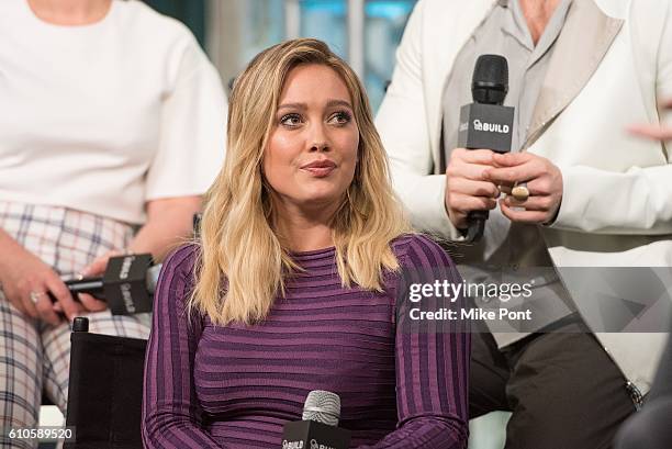 Hilary Duff attends the Build Series to discuss "Younger" at AOL HQ on September 26, 2016 in New York City.