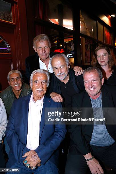 Actors Samy Naceri, Jean-Paul Belmondo, journalist Patrick Poivre d'Arvor, actor Francis Perrin, his wife Gersende Dufromentel and Football coach...