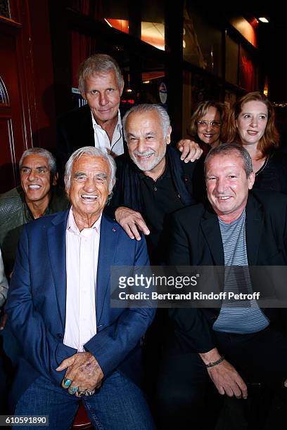 Actors Samy Naceri, Jean-Paul Belmondo, journalist Patrick Poivre d'Arvor, actor Francis Perrin, his wife Gersende Dufromentel and Football coach...