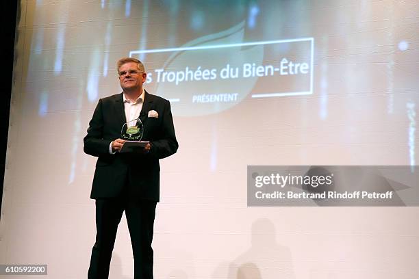 Of Beautysane Sylvain Bonnet presents the 'Trophees du Bien Etre' by Beautysane : 2nd Award Ceremony at Theatre Montparnasse on September 26, 2016 in...