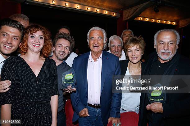 Awarded for Art, Camille Favre-Bulle and Team of Show "Ivo Livi ou le destin d'Yves Montand", actors Jean-Paul Belmondo, Charles Gerard, awarded...