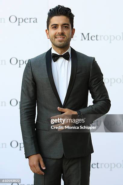 Actor Beejan Land attends the Met Opera 2016-2017 Season Opening Performance Of "Tristan Und Isolde" at The Metropolitan Opera House on September 26,...