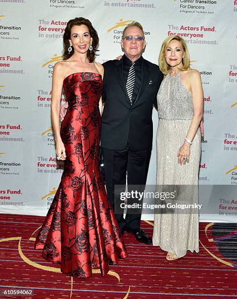 Fe Fendi, Joe Tremaine and Janice Becker attend the The Actors Fund Presents The Career Transition For Dancers Gala at Marriott Marquis Hotel on...